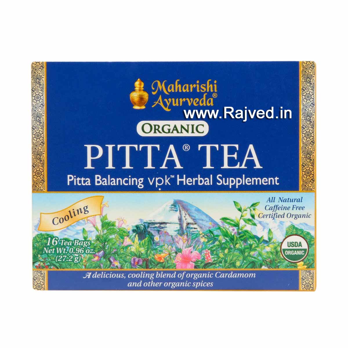 organic pitta tea 22.5gm upto 10% off maharishi ayurveda